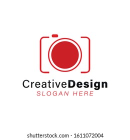 lens camera logo Ideas. Inspiration logo design. Template Vector Illustration. Isolated On White Background