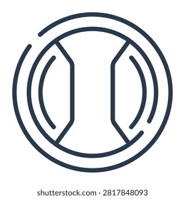 Lens Cap Vector Icon Illustration