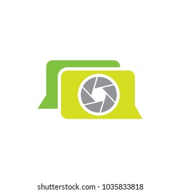 Lens Chat Logo Icon Design