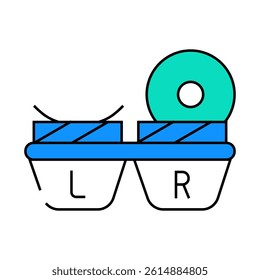 lens container line icon vector. lens container sign. isolated symbol illustration