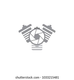 Lens Engine Logo icon Design
