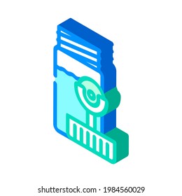 lens for eye vision isometric icon vector. lens for eye vision sign. isolated symbol illustration