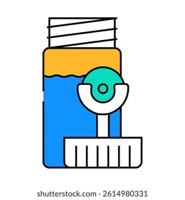 lens for eye vision line icon vector. lens for eye vision sign. isolated symbol illustration