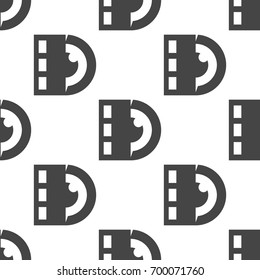 Lens with film seamless pattern. Vector illustration for backgrounds