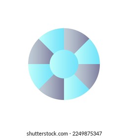 Lens filter flat gradient color ui icon. Objective glass accessory. Optical effects. Photo editor tool. Simple filled pictogram. GUI, UX design for mobile application. Vector isolated RGB illustration