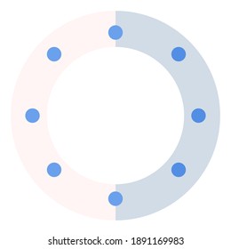 Lens filter logo icon or illustration. great use for web, mobile app, pattern, design, etc.