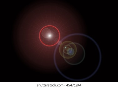 Lens Flare Background Original Vector Illustration