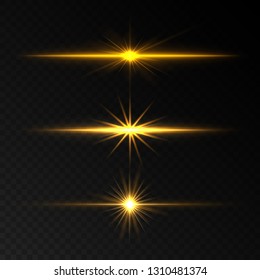 Lens flare effects. Transparent light vector illustration