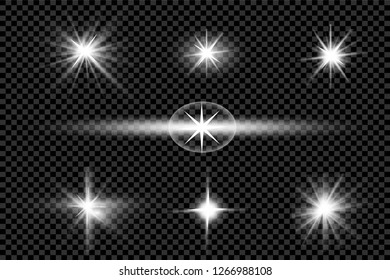 Löschwasser, Explosion, Glitter, Linie, Sonnenblitz, Funken und Sterne. Abstraktes Design von Spezialeffekten.