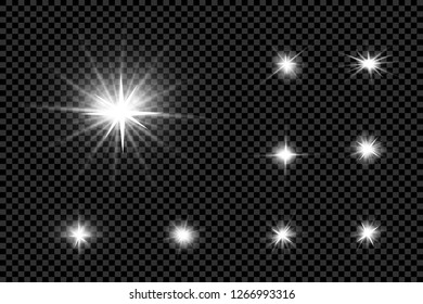 Lens flare, explosion, glitter, line, sun flash, spark and stars. Abstract special effect element design.