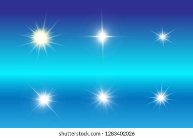 Lens flare, explosion, glitter, line, sun flash, spark and stars. Abstract special effect element design.