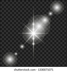 Lens flare, explosion, glitter, line, sun flash, spark and stars. Abstract special effect element design