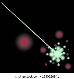 Lens flare, explosion, glitter, line, sun flash, spark and stars. Abstract special effect element design