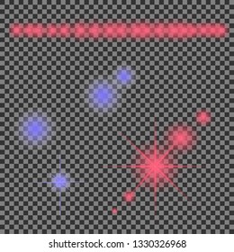 Lens flare, explosion, glitter, line, sun flash, spark and stars. Abstract special effect element design