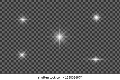 Lens flare, explosion, glitter, line, sun flash, spark and stars. Abstract special effect element design