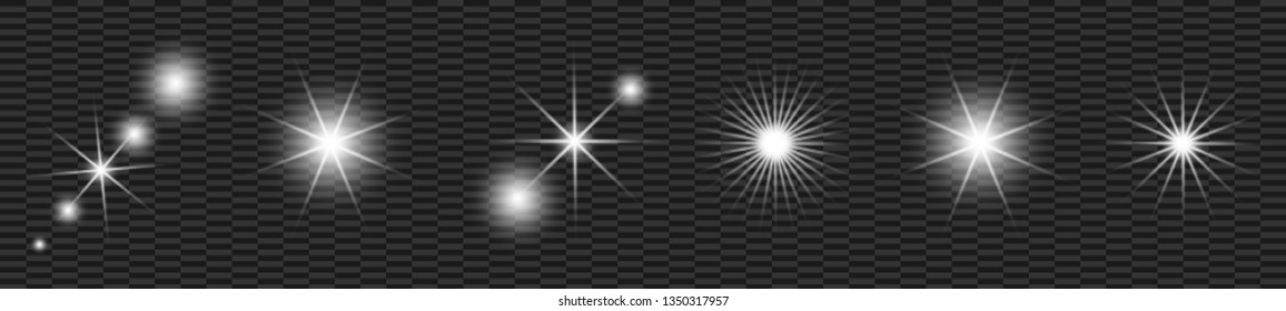 Lens flare, explosion, glitter, line, sun flash, spark and stars. Abstract special effect element design