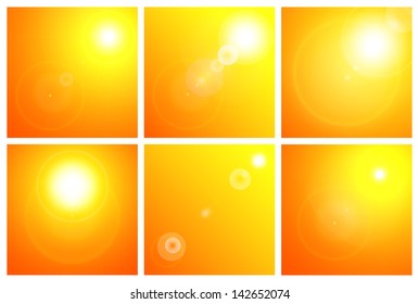 lens flare in the hot sun