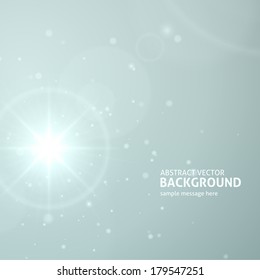 Lens flare light abstract vector background 