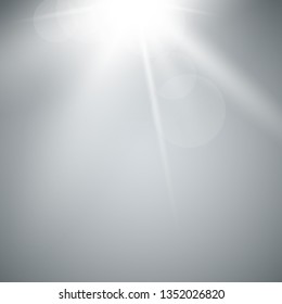 Lens flare light effect. Sun rays with beams  . Vector illustration. EPS10...