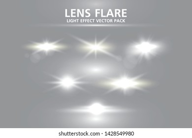 LENS FLARE LIGHT EFFECT VECTOR PACK