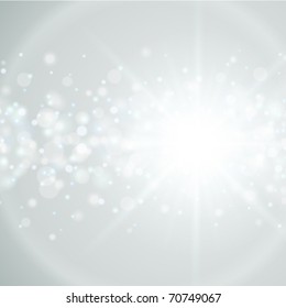 Lens flare light and glow bokeh effect vector illustration