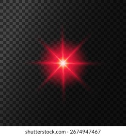 Lente Flare, efeito de brilho de luz. sol ou estrela brilhante realista com efeito de luz de fundo.
brilho bokeh e faíscas ou faíscas em fundo transparente