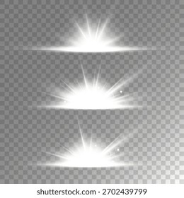 Lens Flare, light glow effect. sun or realistic shining star with backlight effect.
bokeh glitter and sparkles or sparkles on transparent background.
