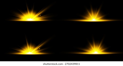 Lens Flare, light glow effect. sun or realistic shining star with backlight effect.
bokeh glitter and sparkles or sparkles on transparent background.
