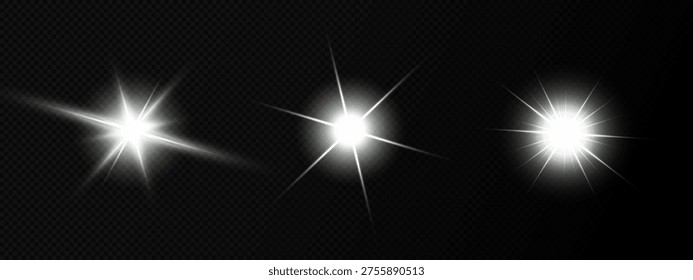 Lens Flare, light glow effect. sun or realistic shining star with backlight effect.
bokeh glitter and sparkles or sparkles on transparent background.
