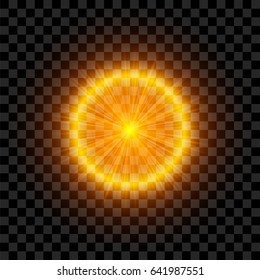 Lens Flare with Rays and Glowing