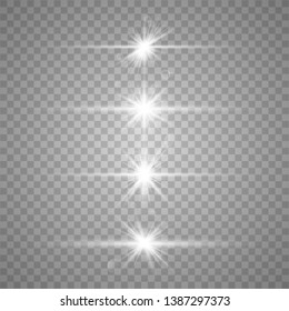 
Lens Flare Set. Shining Collection. Optical lens flare light effects. Vector illustration eps10. 