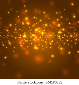Lens flare shining brown vector background