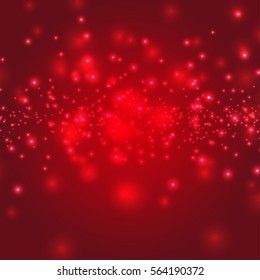 Lens flare shining red vector background