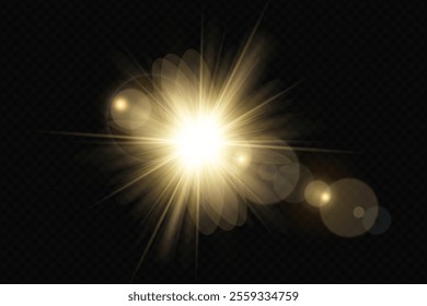 Lens flare, sun flare background