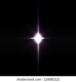 Lens flare, vector background 