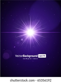 Lens flare vector background