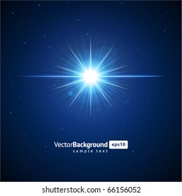 Lens flare vector background