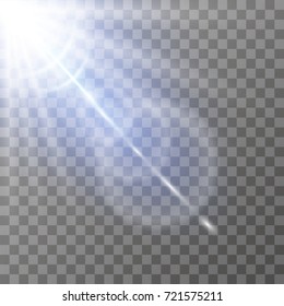 Lens Flare Vector Illustration Sun Isolated Stock Vector (Royalty Free ...