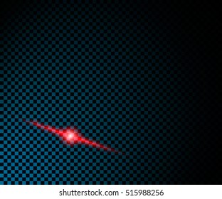 Lens flares light effect on transparent background. Vector illustration. EPS 10