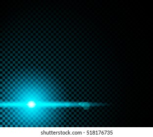 Lens flares light effect on transparent background. Vector illustration. EPS 10
