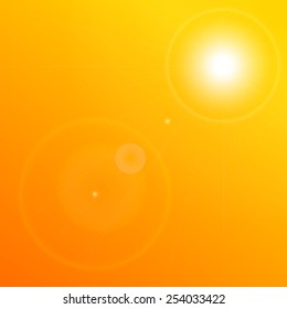  lens frame on an orange background 