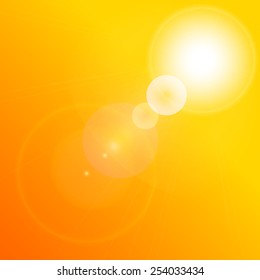  lens frame on an orange background 