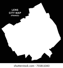 Lens France City Map Vector Stock Vector (Royalty Free) 755811043 ...