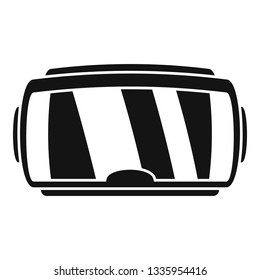 Lens game goggles icon. Simple illustration of lens game goggles vector icon for web design isolated on white background