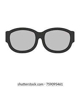 Lens glasses isolated