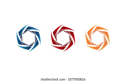 lens hexagon logo