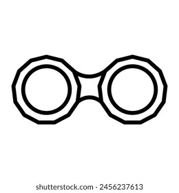 Lens Holder Vector Line Icon Design