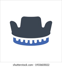 Lens hood icon, Vector graphics