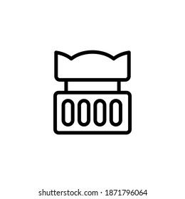 Icono de Lente Hood en vector. Logotipo