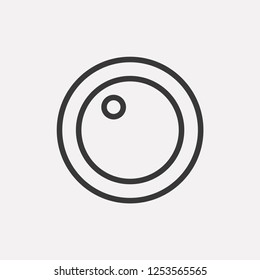 Lens icon isolated on background. Photography symbol modern, simple, vector, icon for website design, mobile app, ui. Vector Illustration